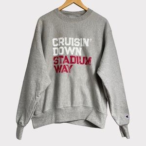 Champion Reverse Weave Crewneck Sweatshirt Cruisin’ Down Stadium Way